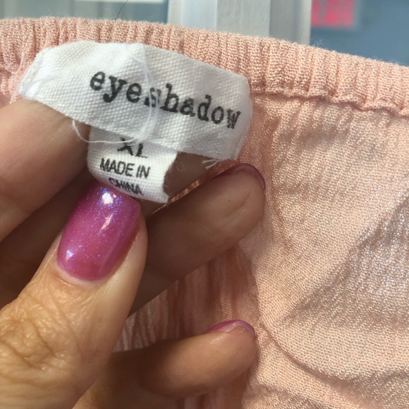 Cute Pink Crop Too Style Tank-top, by Eyeshadow, Size CL - Picture 4 of 7